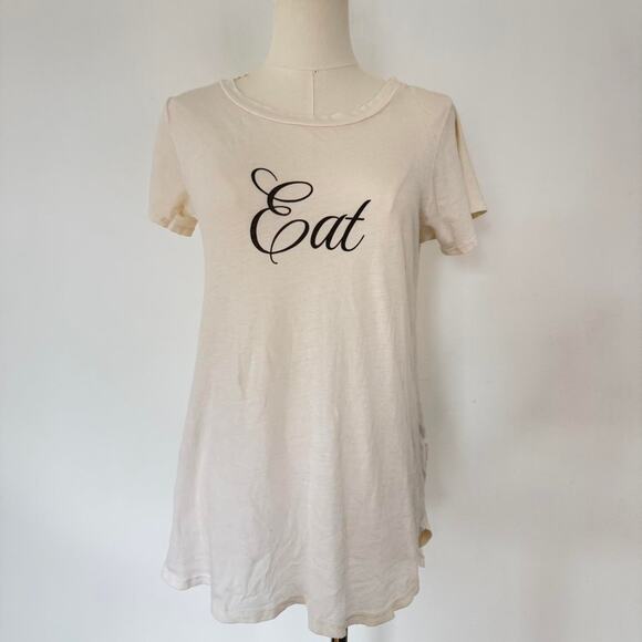 WILDFOX FLOWY “EAT” TEE - Picture 3 of 8